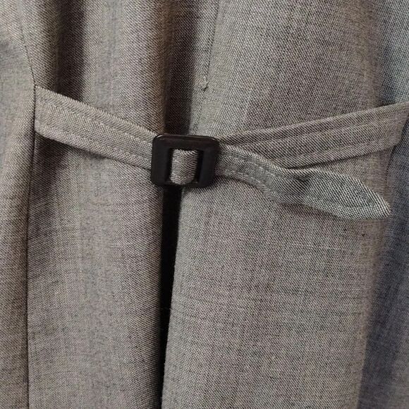 VTG 90s Tahari Levine Brown Grey Wool Blend Single Breast Blazer Plussize 18 - Picture 11 of 14
